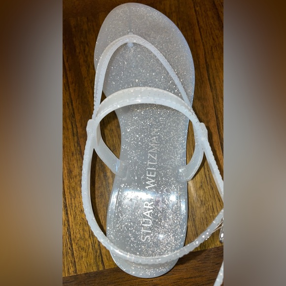 Sold NEW! STUART WEITZMAN JELLY T STRAP SANDAL SIZE 7.5 - Picture 7 of 13